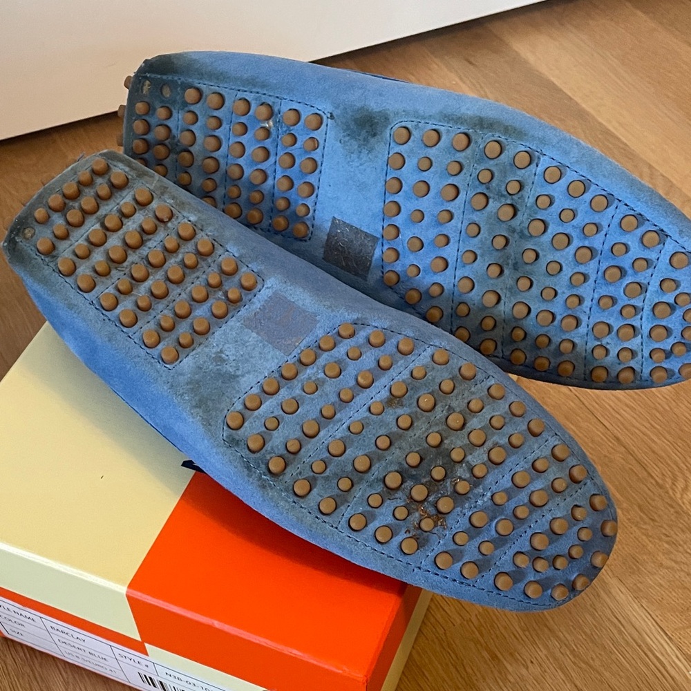 Elegant Sky Blue Men's Loafers - Picture 3 of 5